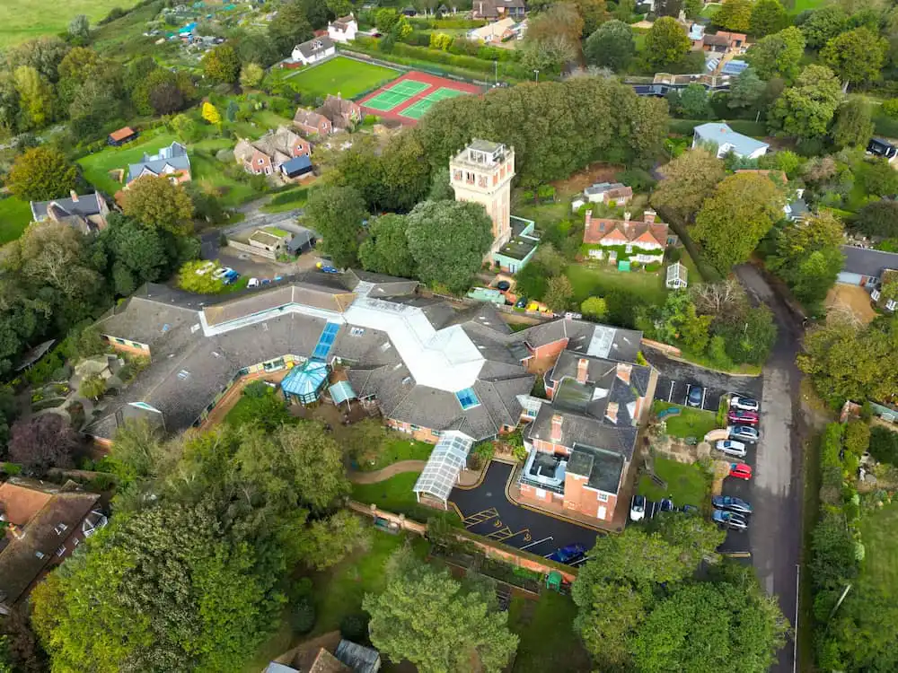 Aerial picture of a mental health clinic